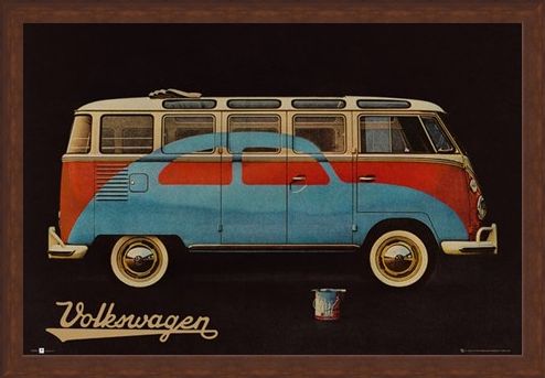 Framed Framed Volkswagen - VW Camper
