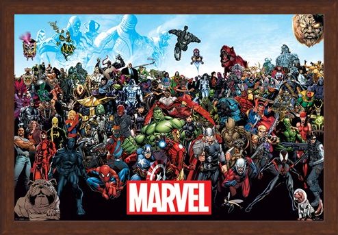 Framed Framed A Crazy World! - Marvel Universe