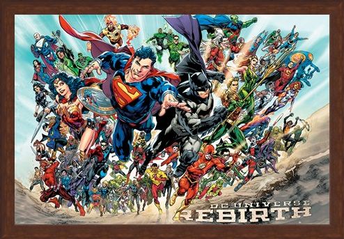 Framed Framed Justice League Rebirth - DC Comics