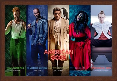 Framed Framed Character Collage - American Gods