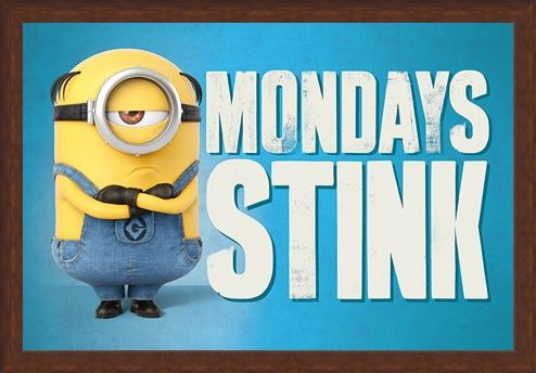Framed Framed Mondays Stink - Despicable Me 3