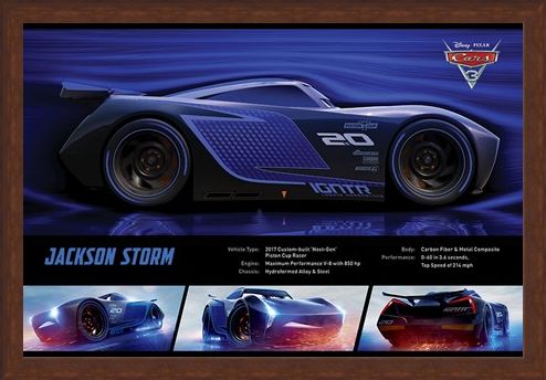 Framed Framed Jackson Storm Stats - Cars 3