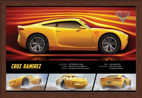 Framed Framed Cruz Ramirez Stats - Cars 3