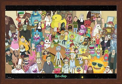 Framed Framed Cast - Rick and Morty
