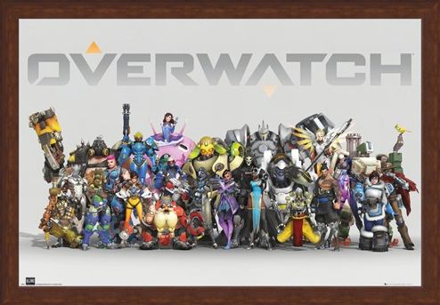 Framed Framed Anniversary Line Up - Overwatch
