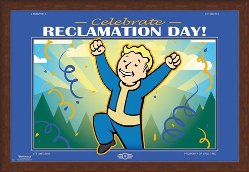 Framed Framed Reclamation Day - Fallout 76