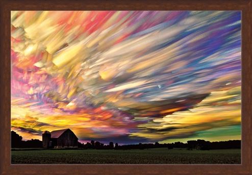 Framed Framed Pastel Clouds - Sunset Spectrum
