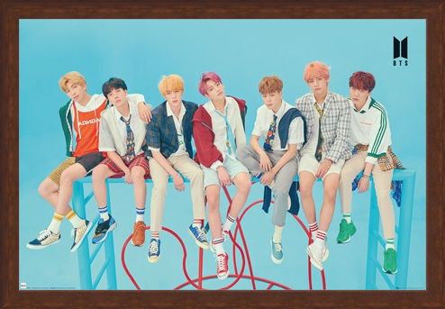 Framed Framed Blue - BTS K-Pop
