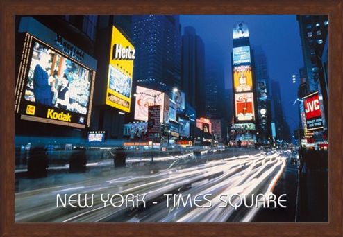 Framed Framed Neon Panorama - New York City