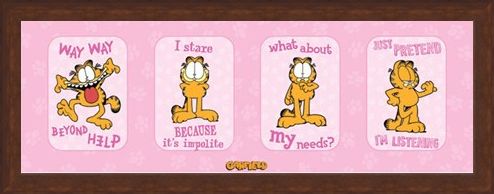 Framed Framed Cheeky Comic Cat - Garfield