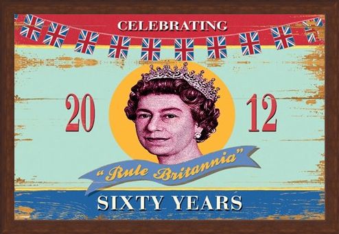 Framed Framed Rule Britannia - Martin Wiscombe