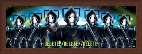 Framed Framed Delete, Delete, Delete - Doctor Who Cybermen