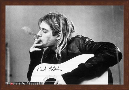 Framed Framed Having a Smoke - Kurt Cobain