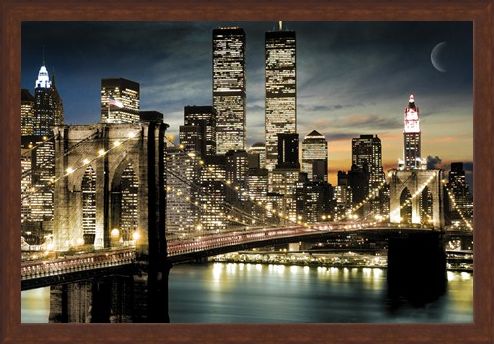 Framed Framed Twinkling Lights - Manhattan, New York City