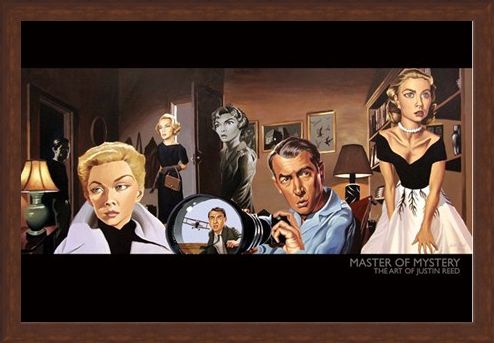 Framed Framed Master of Mystery (North by Northwest) - The Art of Justin Reed