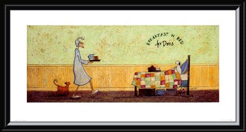 Framed Framed Breakfast In Bed For Doris - Sam Toft