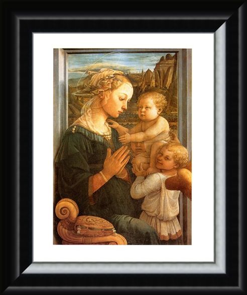 Framed Framed Madonna Col Bambino - Filippo Lippi