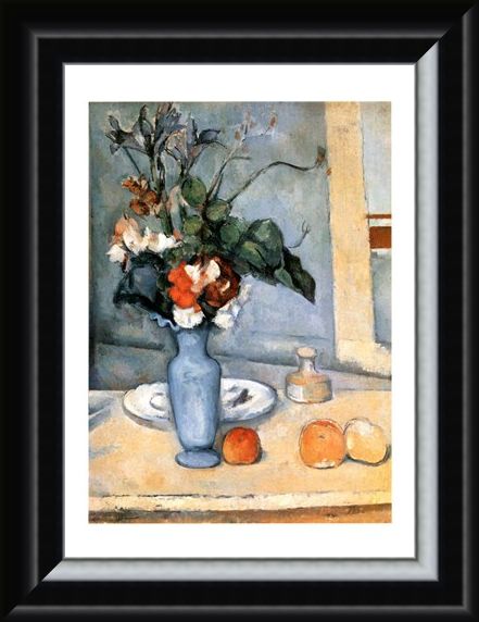 Framed Framed Il Vaso Blu - Paul Cezanne