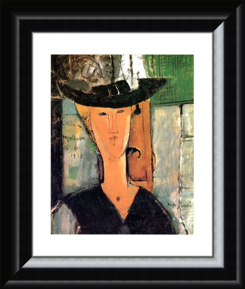 Framed Framed Madame Pompadour - Amedeo Modigliani