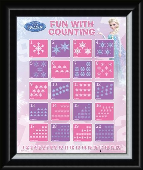 Framed Framed Fun With Counting - Disney's Frozen