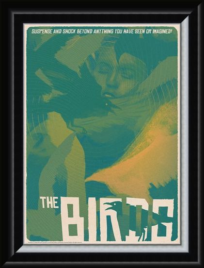 Framed Framed The Birds Montage - Alfred Hitchcock