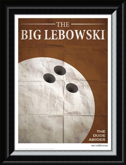 Framed Framed Bowling - The Big Lebowski