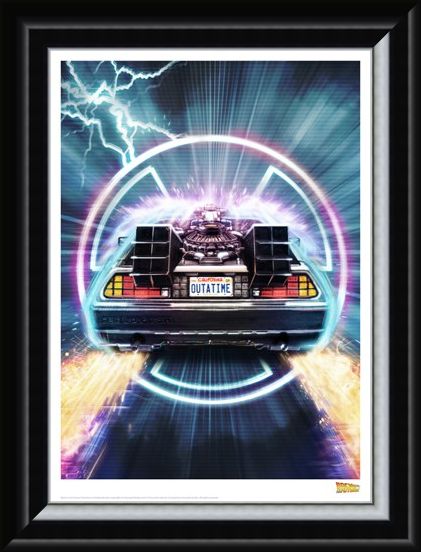 Framed Framed Delorean - Back To The Future