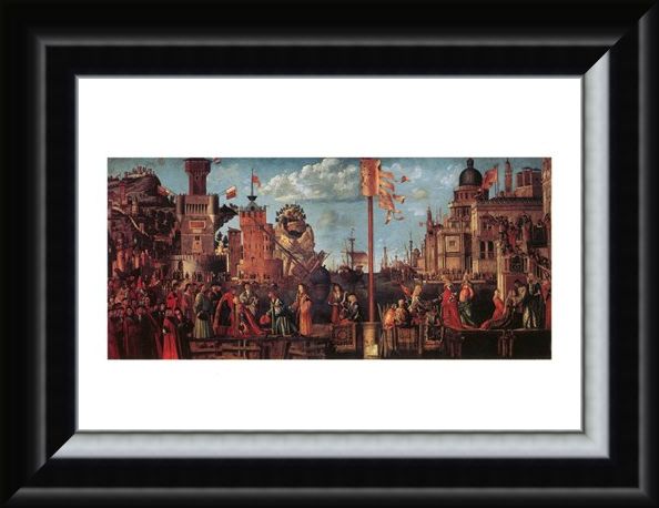 Framed Framed Incontro Di S. Orsola Con Lo Sposo - Carpaccio