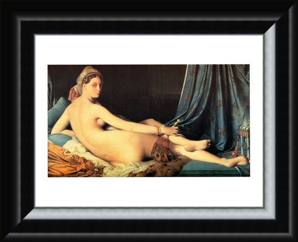 Framed Framed La Grande Odalisca - J. A. Dominique Ingres