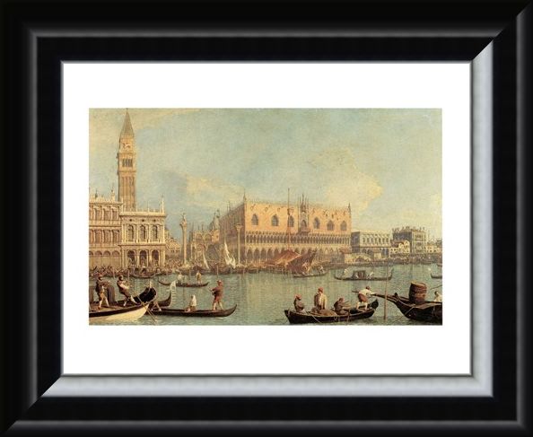 Framed Framed Veduta Del Palazzo Ducale - Canaletto