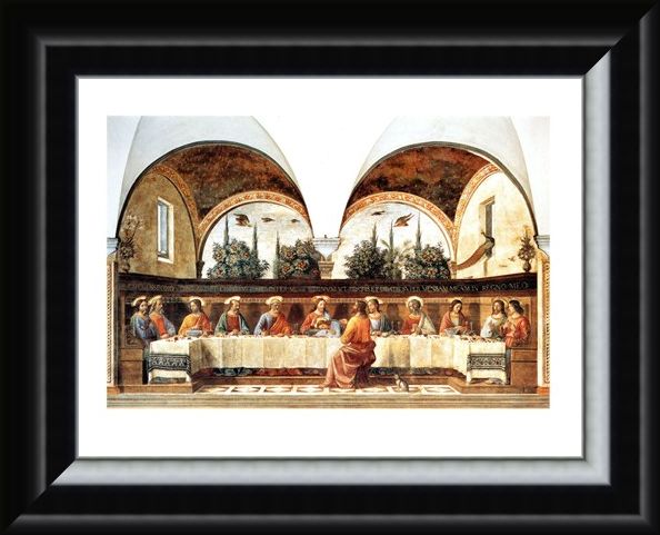 Framed Framed L'ultima Cena - Domenico Ghirlandaio