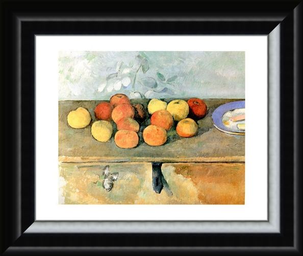 Framed Framed Mele E Biscotti - Paul Cezanne