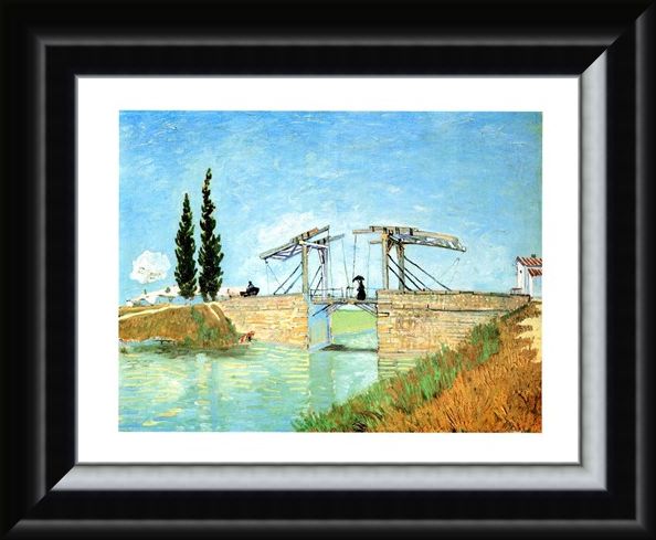 Framed Framed Il Ponte Di Langlois - Vincent Van Gogh