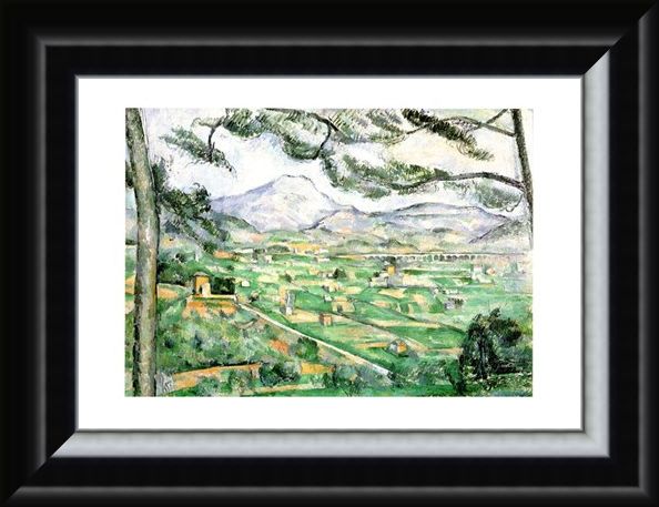 Framed Framed La Montagna Di Sainte-Victoire - Paul Cezanne
