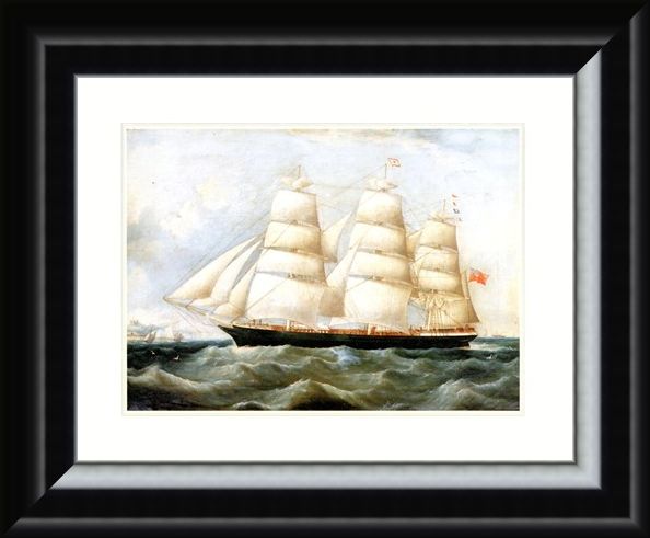 Framed Framed The Ship 'Lake Lemon' - Antonio Jacobsen