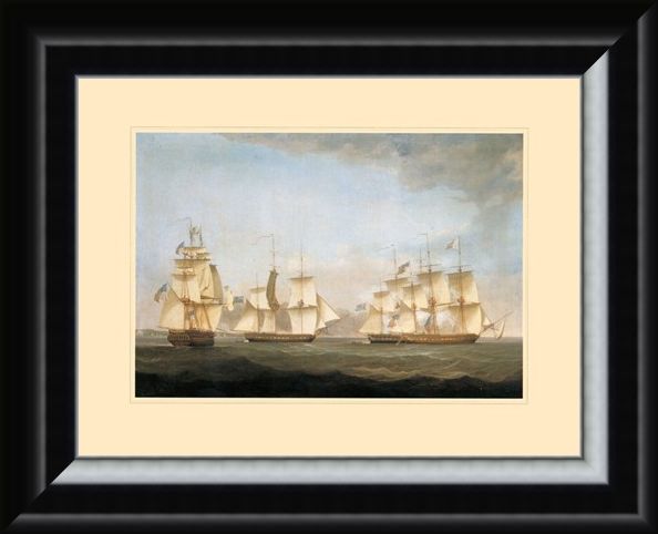 Framed Framed The Ship 'Shannon' - Antonio Jacobsen