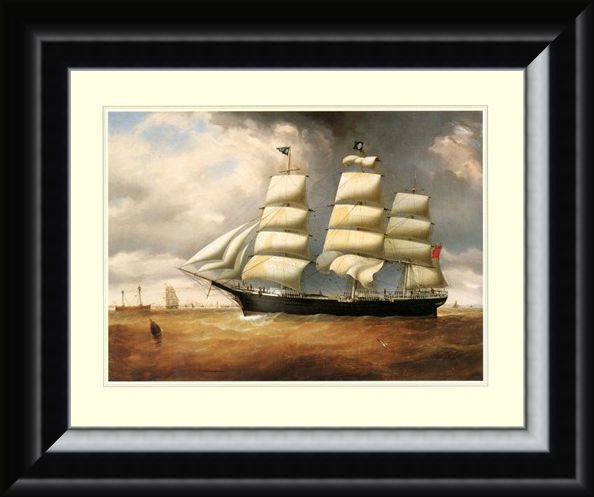 Framed Framed The Ship 'Duncairn' - Sailing the High Seas