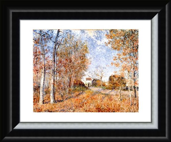 Framed Framed Un Coin De Bois Aux Sablons - Alfred Sisley