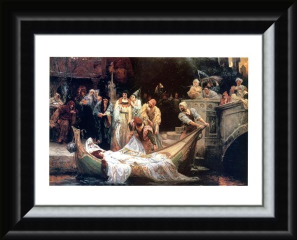 Framed Framed The Lady Of Shalott - G E Robertson