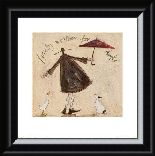 Framed Framed Lovely Weather for Ducks - Sam Toft