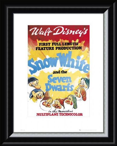 Framed Framed Snow White Original Movie Score - Walt Disney's Snow White and The Seven Dwarves