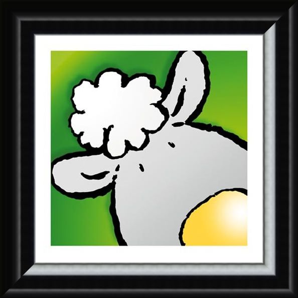Framed Framed Sheep - Jean Paul
