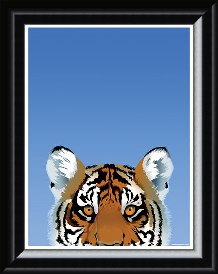 Framed Framed Tiger - Inquisitive Creatures