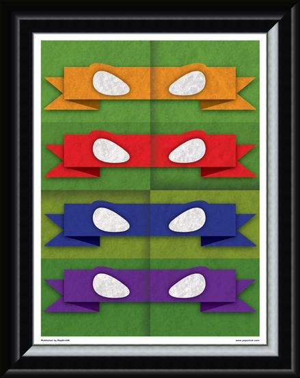 Framed Framed Minimal Movies: Teenage Mutant Ninja Turtles - Eye Masks