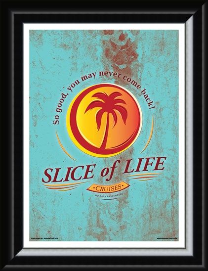 Framed Framed Slice Of Life Cruises Mini Poster - Inspired By Dexter