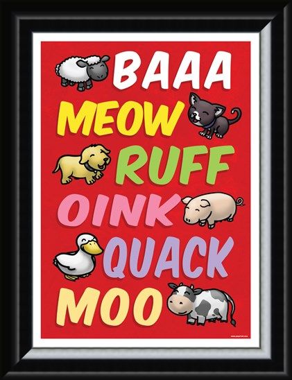 Framed Framed Animal Sounds - Cute Animal Language