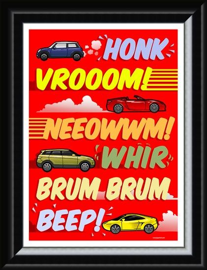 Framed Framed Car Noises - Brum Brum