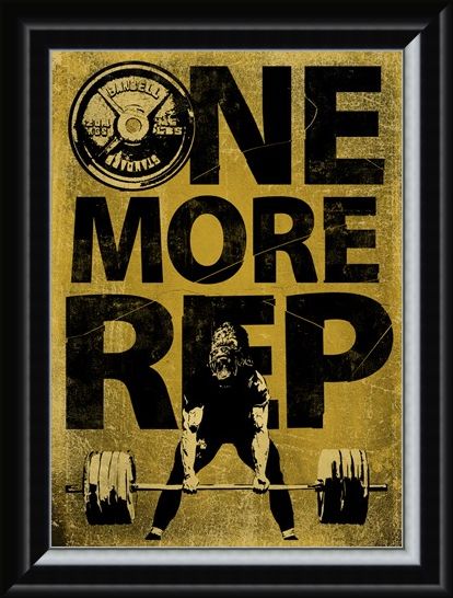 Framed Framed Don't Give Up - One More Rep