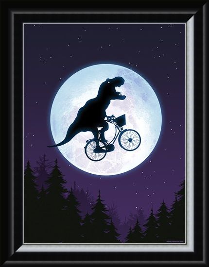 Framed Framed E.T-Rex Mini Poster - E.T Humour