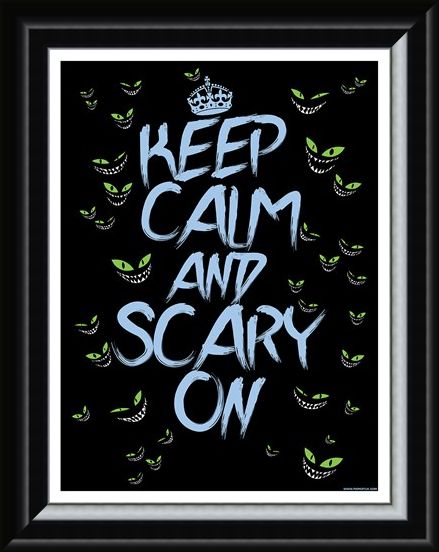 Framed Framed Keep Calm & Scary On Mini Poster - Keep Calm